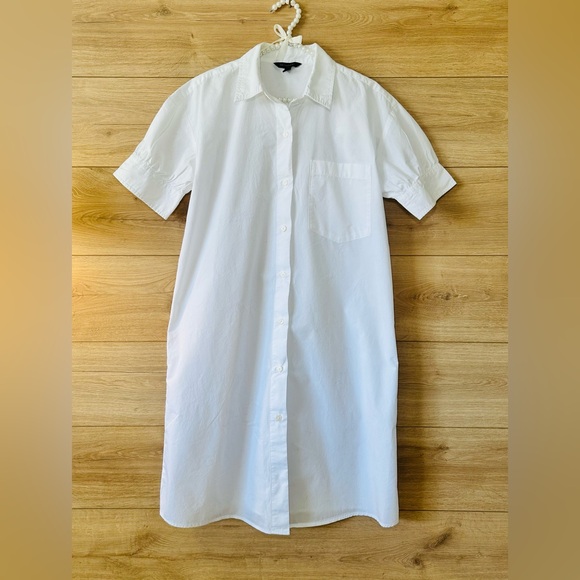 Banana Republic White Dress Shirt 100% Cotton - Picture 2 of 8